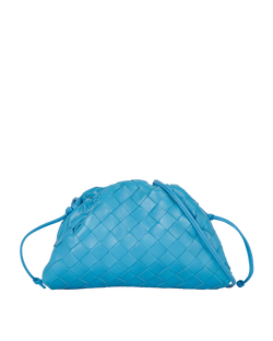 Mini Pouch, Leather, Blue, 556N, DB, 3*